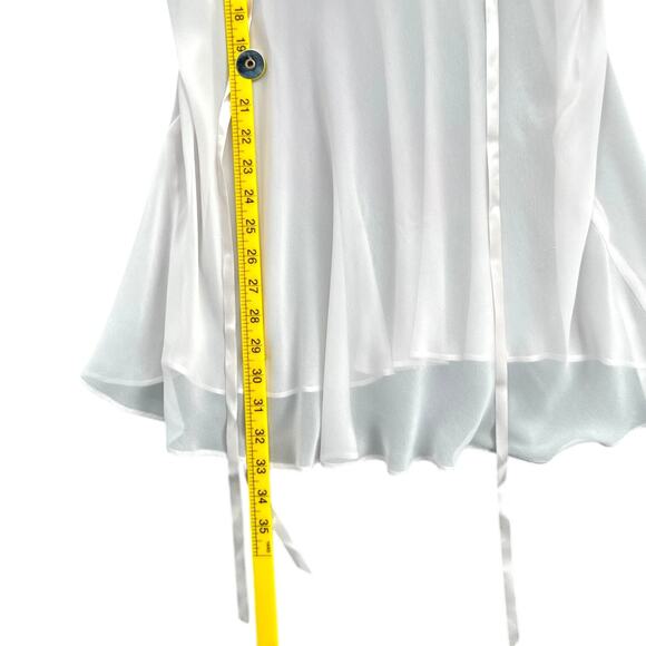 Linea‎ Donatella White Embroidered Lace Spaghetti Straps Lingerie Camisole Large - Picture 6 of 6